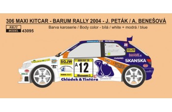 Decal – Peugeot 306 Maxi KitCar Evo Barum Rally 2004